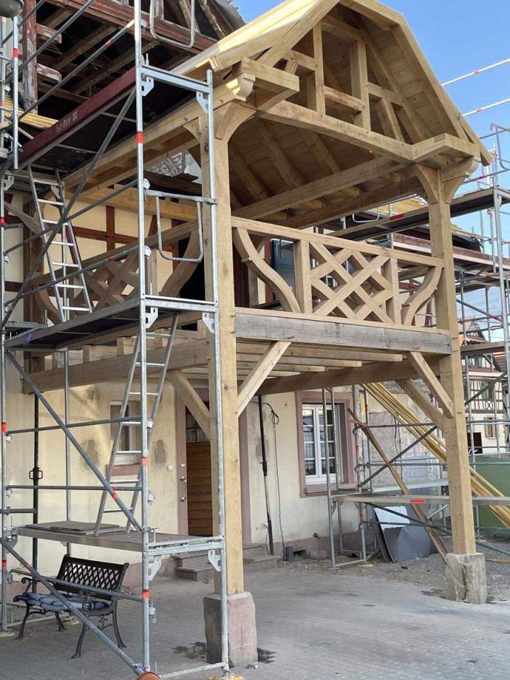 Charpente traditionnelle en bois Duttlenheim