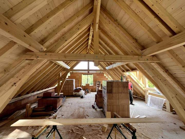 Charpente traditionnelle en bois Duttlenheim