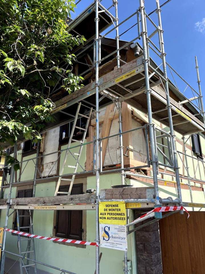 Charpente traditionnelle en bois Duttlenheim