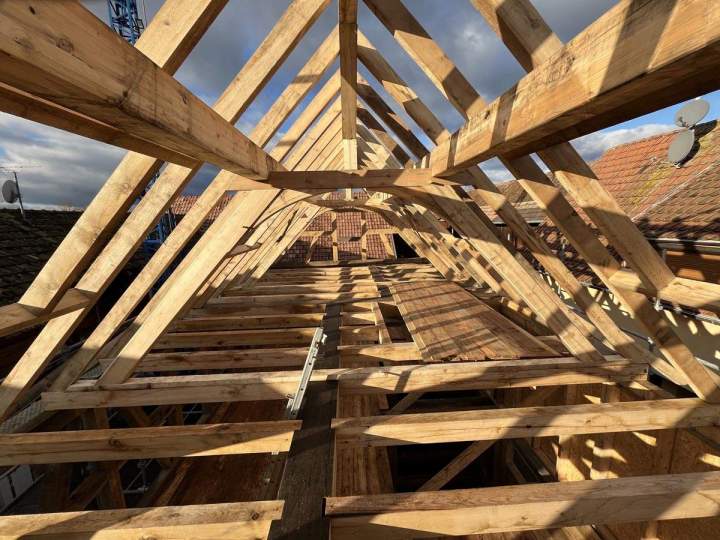 Charpente traditionnelle en bois Duttlenheim