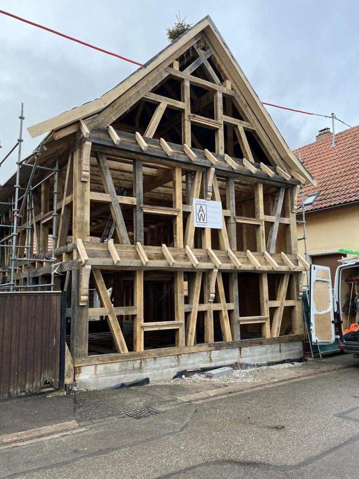 Charpente traditionnelle en bois Duttlenheim