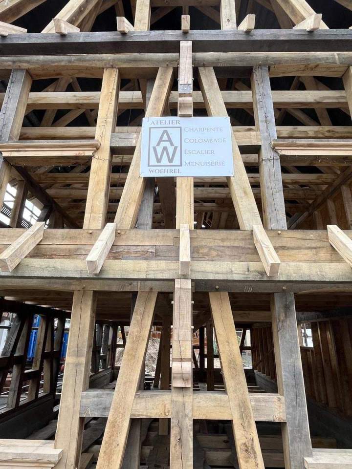 Charpente traditionnelle en bois Duttlenheim