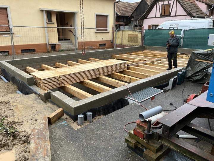 Charpente traditionnelle en bois Duttlenheim