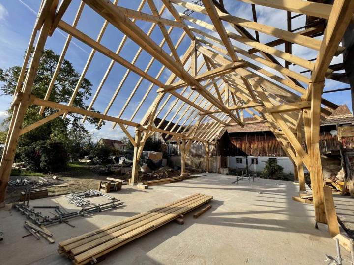 Charpente traditionnelle en bois Duttlenheim